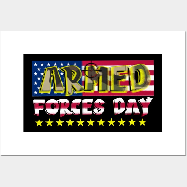 Armed Forces Day Design Wall Art by Proway Design